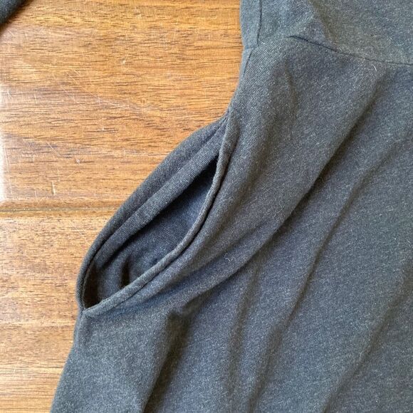 Pact Womens XS Fit and Flare Gray Dress 3/4 Sleeve Organic Cotton Blend - Picture 4 of 7